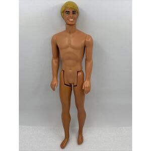 Vintage Mattel Ken Blonde Molded Hair 1968/1983 Male Barbie Doll 12” DOLL ONLY